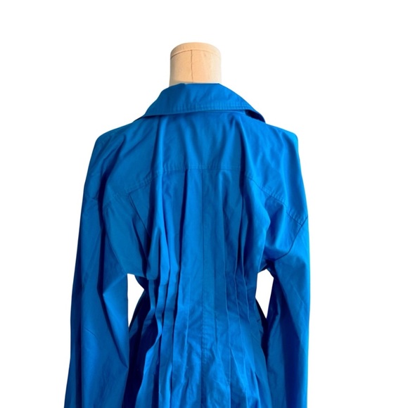 L'Academie - NWOT Zenda Mini Button Down Dress Electric Blue Sz S - Picture 5 of 8